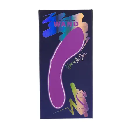 Swan Mini Swan Wand Glow Edition Purple, Compact Waterproof Silicone