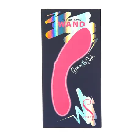 Swan Mini Swan Wand Pink - Compact Waterproof Wand, Glow Edition