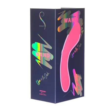 Swan Mini Swan Wand Pink - Compact Waterproof Wand, Glow Edition