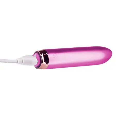 Swan Maximum Rechargeable Compact Pink Stimulator, Matte Finish