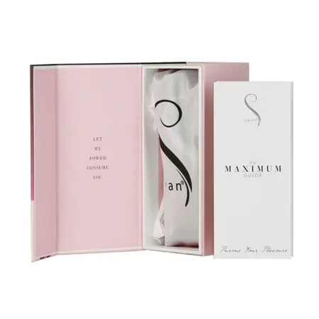 Swan Maximum Rechargeable Compact Pink Stimulator, Matte Finish