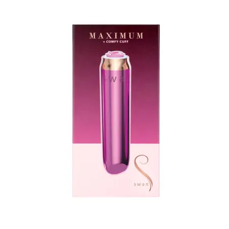 Swan Maximum Rechargeable Compact Pink Stimulator, Matte Finish