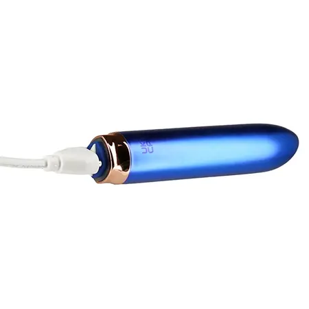 Swan Maximum Rechargeable Intimate Bullet Blue - Compact, Waterproof, USB
