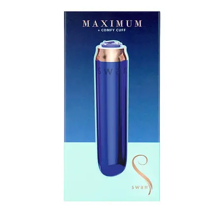 Swan Maximum Rechargeable Intimate Bullet Blue - Compact, Waterproof, USB