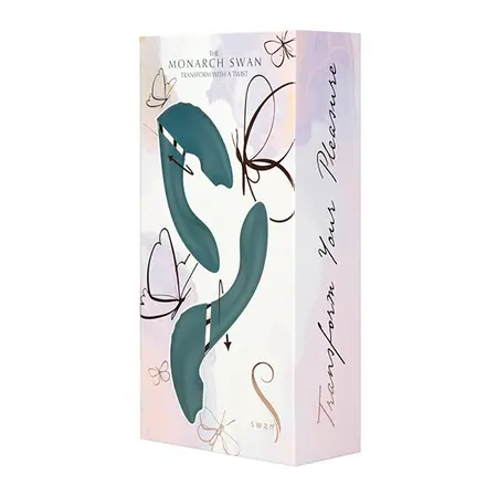 Swan Monarch Transforms Teal - Versatile Silicone Personal Massager
