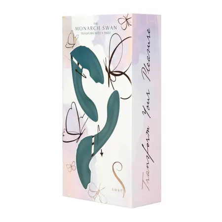 Swan Monarch Transforms Teal - Versatile Silicone Personal Massager