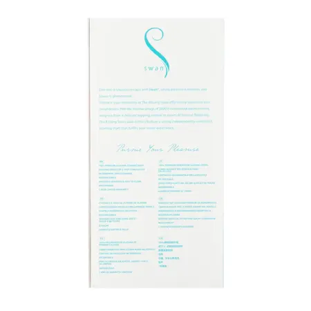 Swan The Kissing Swan Rotating Dual-Action Vibrator Blue Silicone 22cm