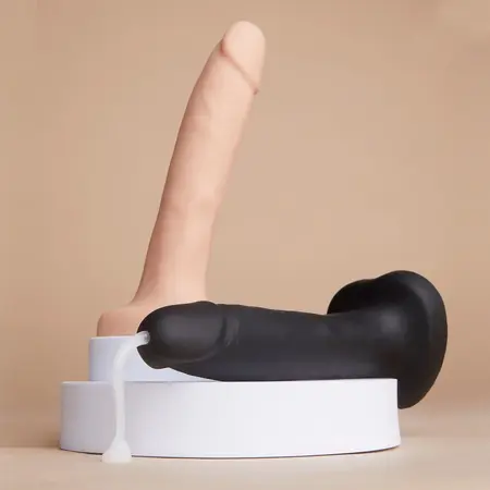 Strap-On-Me Squirting Silicone Intimate Machine Vanilla L - Harness Ready