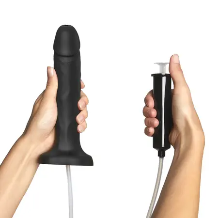 Strap-On-Me Squirting Black L Intimate System with Adjustable Hose