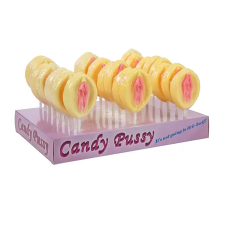 Candyprints Fun Shape Lollipop Sweet Flavour 42g Pink Gift