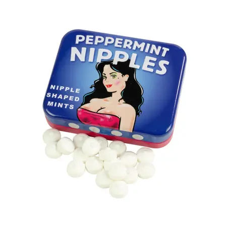 Funtime Peppermint Candy Discs Sugar-Free 45g Embossed Tin
