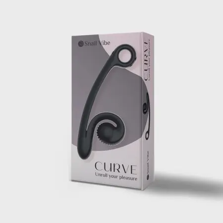 Snail Vibe Curve Black - Dual Motor Silicone Personal Massager