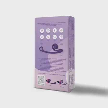Snail Vibe Curve Dual Motor Silicone Intimate Device Purple
