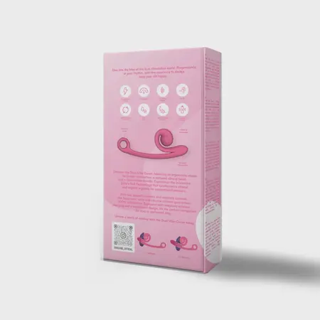 Snail Vibe Curve Intimate Massager Pink Ergonomic Dual Motor Rechargeable