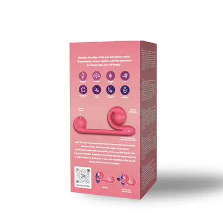 Snail Vibe Pink - Dual-Motor Silicone Intimate System, Waterproof