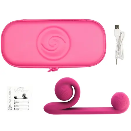 Snail Vibe Pink - Dual-Motor Silicone Intimate System, Waterproof