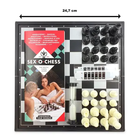 Tease & Please Sex-O-Chess Adult Board Game with Chess Set and Hourglass