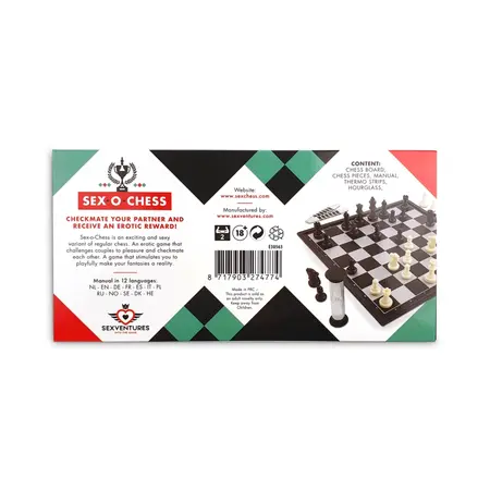 Tease & Please Sex-O-Chess Adult Board Game with Chess Set and Hourglass