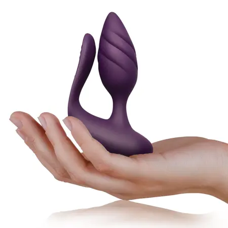Rocks-Off Cocktail Dual Motor Intimate Device Burgundy, Waterproof