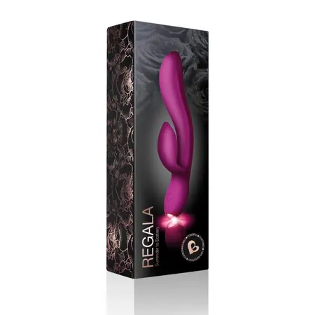 Rocks-Off Regala Rabbit Fuchsia Dual Motor Waterproof Silicone Model