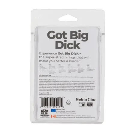 PowerBullet GBD 4-Pack Intimate Rings Super Stretchy Textured Set