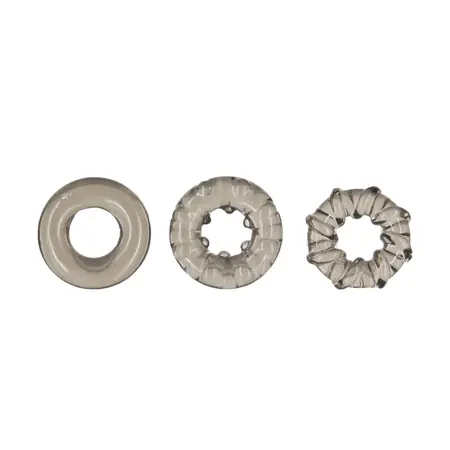 PowerBullet GBD 3-Pack Stretchy Textured Silicone Rings Set
