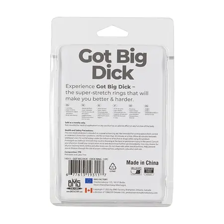 PowerBullet GBD 3-Pack Stretchy Textured Silicone Rings Set