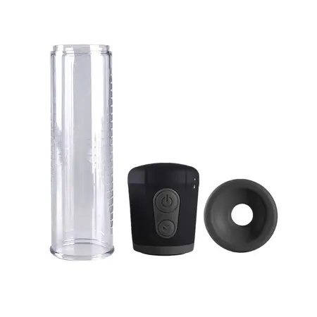 PowerBullet Intimate Vacuum Pump 3-Level Battery System Transparent Black