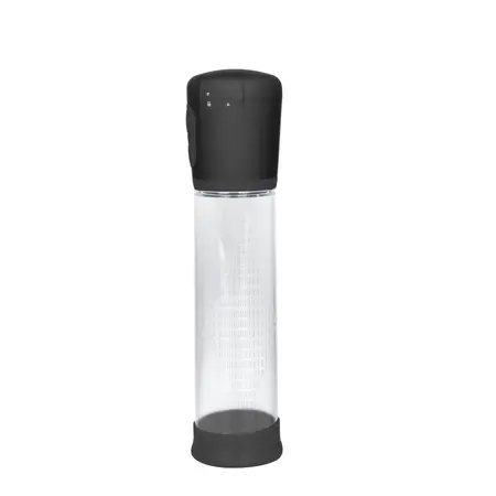 PowerBullet Intimate Vacuum Pump 3-Level Battery System Transparent Black