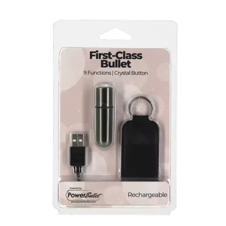 PowerBullet First Class Mini Model, 9 Modes, Gun Metal, 2.5” Rechargeable