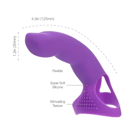 PowerBullet Extra Touch Finger Model Silicone Purple Universal Fit