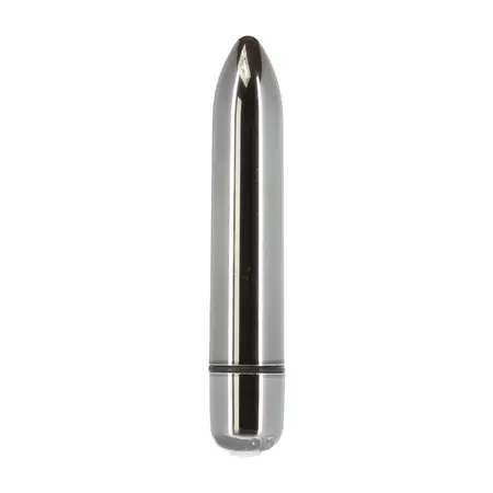 PowerBullet Platinum Mini Vibrator 9.4 cm - Multi-Speed, Silver Finish