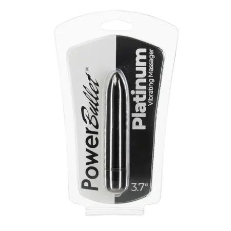 PowerBullet Platinum Mini Vibrator 9.4 cm - Multi-Speed, Silver Finish