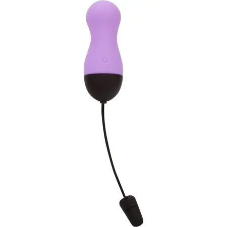 PowerBullet Vibrating Egg 10-Mode Wireless Silicone Purple