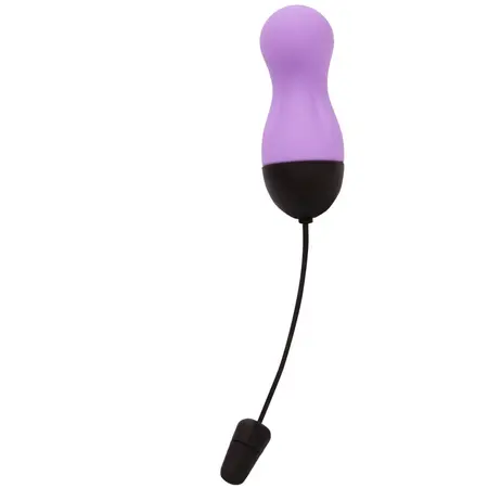 PowerBullet Vibrating Egg 10-Mode Wireless Silicone Purple