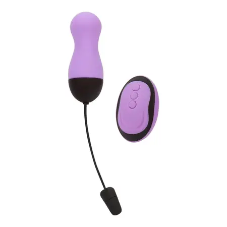 PowerBullet Vibrating Egg 10-Mode Wireless Silicone Purple
