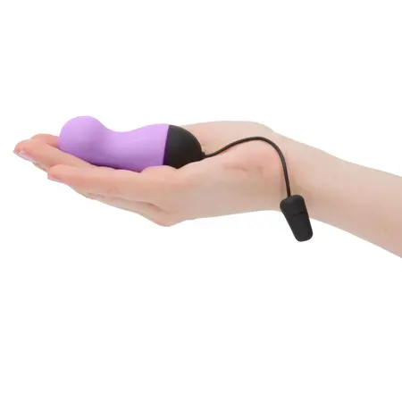 PowerBullet Vibrating Egg 10-Mode Wireless Silicone Purple