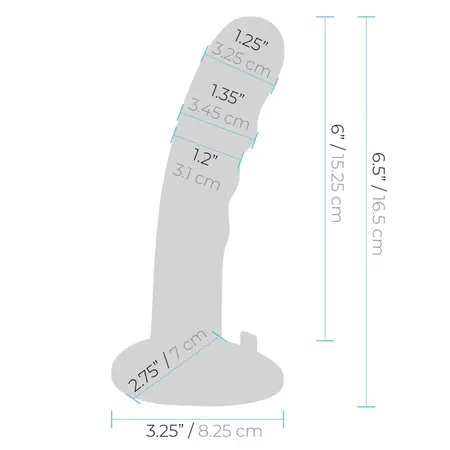 Pegasus 6-Inch Curved Wave Silicone Model with Adjustable Harness Set