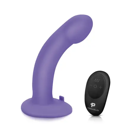 Pegasus 6'' Silicone Curved Peg - Adjustable Harness Set, Black