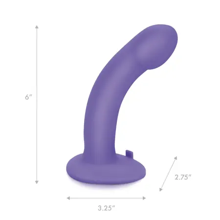 Pegasus 6'' Silicone Curved Peg - Adjustable Harness Set, Black