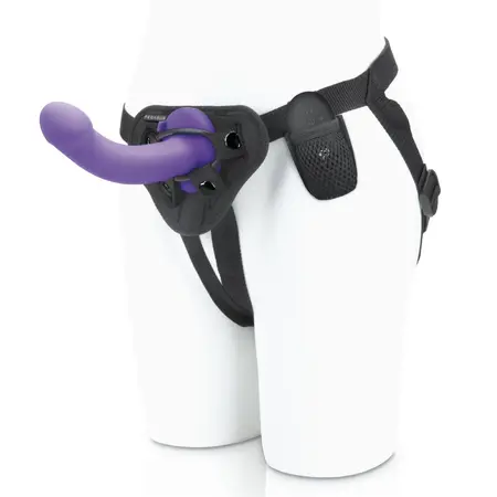 Pegasus 6'' Silicone Curved Peg - Adjustable Harness Set, Black