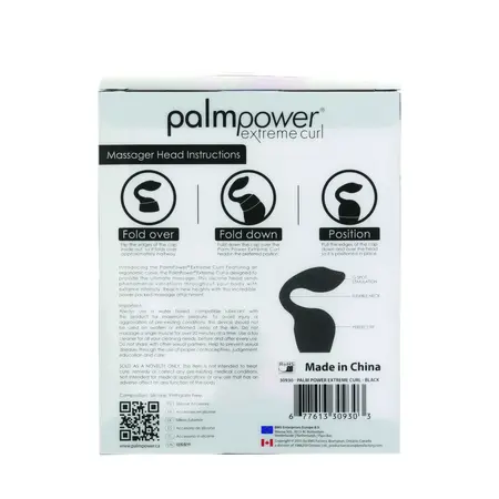 PalmPower Extreme Curl Black Silicone Attachment - Ergonomic Curve