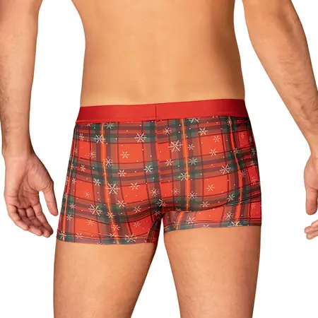 Obsessive Mr Merrilo Festive Boxer Shorts Set S/M Red Gold