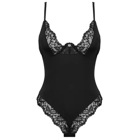 Obsessive Bellastia Black Lace Teddy M/L Adjustable Fit