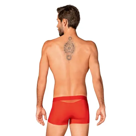 Obsessive Boldero Men's Boxer Briefs Red L/XL Mesh Design