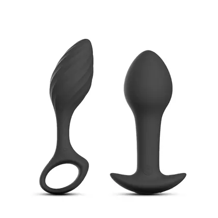 Nomi Tang Fun Plug Set - Silicone Anal Training & RC Vibrating Plug Duo