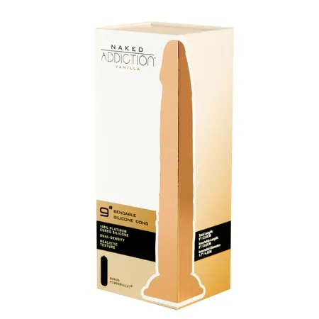 Naked Addiction Silicone Bendable System Dual Layer Vanilla 22.8cm