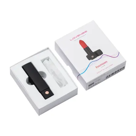Lovense Exomoon Compact Bluetooth Lipstick-Style Vibrator Pink