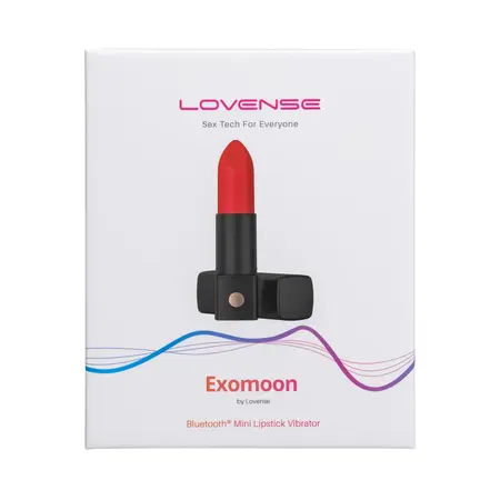 Lovense Exomoon Compact Bluetooth Lipstick-Style Vibrator Pink