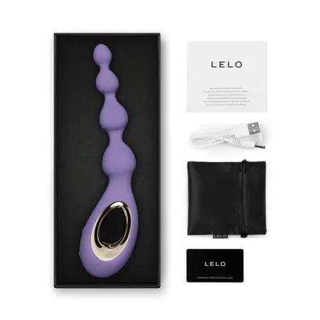 LELO Soraya Beads Intimate Massager Purple Silicone 234mm